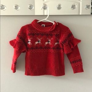 Janie and Jack fair isle Christmas sweater